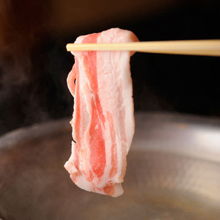 "shabu shabu" made with Echigo mochi pork