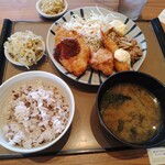 やよい軒 - 料理写真:熱盛定食・もち麦ご飯に変更