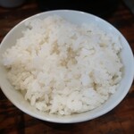 麺屋黒田 - 無料ライス。