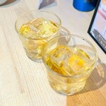 やきとりさんきゅう - まるで梅酒なノンアルコール390円