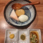 生ビール199円とおでん500円食べ放題 のれん - 