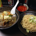 旨辛タンメン 荒木屋 - 冷しラーメン(野菜)と半スープ(冷辛味)