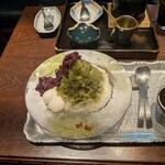 浪芳庵 - 分け合って食べました