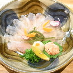 はてなのちゃわん - カワハギの薄造り￥９８０☆♪