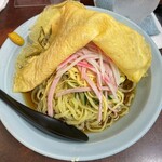 華昌 - 捲られて少し照れてる冷やし中華　平麺