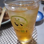 福笑 - 赤霧島緑茶割三杯目