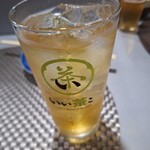 福笑 - 赤霧島緑茶割一杯目