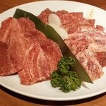 焼肉トラジ - ツラミ、ハラミ、中落ちカルビ