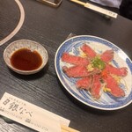 池田 銀なべ - 料理写真:肉のたたき。