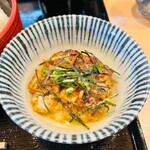 うなぎ大林 - 薬味とお出汁をかけたとこ