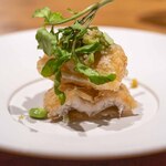 LiT - 2026.8 江戸前穴子の蕎麦粉フリット 練馬産枝豆と自家製ハラペーニョのコンディマン