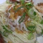 麺や而今 - 冷やしつけとろ海老そば 雉のたたきのせ-替え玉(2015/5)