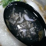 麺や而今 - 冷やしつけとろ海老そば 雉のたたきのせ(2015/5)