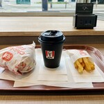 ケンタッキーフライドチキン - ドリンク写真:ケンタランチ チキンフィレバーガーセット