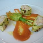 レストラン ファロ 資生堂  - ズワイガニとズッキーニ苦いが　それが堪りません。