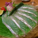 築地すし好 JIN仁 - マコガレイのお造り（ポン酢で）