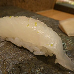 築地すし好 JIN仁 - かれい（ゆず塩）