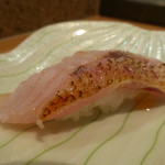 築地すし好 JIN仁 - のど黒のあぶり（塩で）