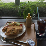 Tokimeguru Kafe - モーニング ¥500 アイスコーヒーは+¥50