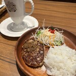 びっくりドンキー - 料理写真:ミニマムレギュラーバーグディッシュ