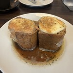 rest. - モッツァレラと焦がしアンチョビバターソース