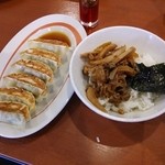 Kourakuen - Ａセット　餃子とチャーシュー丼