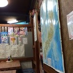 河童亭 - 201505 河童亭 店内（座席より右まわり）⇒