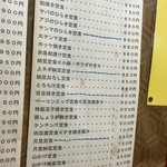 河童亭 - 201505 河童亭 店壁メニュー