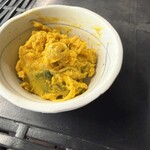 地粉や - 天丼の小鉢