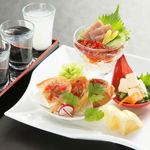 日本酒バル 方舟プラチナ  - 日本酒飲み比べ　前菜