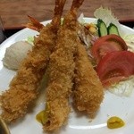 河童亭 - 201505 河童亭 ★日替りランチBセット（海老フライ）（700円）★メイン