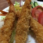 201505 河童亭 ★日替りランチBセット（海老フライ）（700円）★メイン