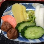 河童亭 - 201505 河童亭 ★日替りランチBセット（海老フライ）（700円）★お新香