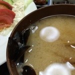 河童亭 - 201505 河童亭 ★日替りランチBセット（海老フライ）（700円）★しじみ汁