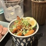 うどんじん - 鶏皮ポン酢｡