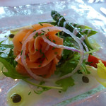 サバティーニ・ディ・フィレンツェ - スモークサーモンとグリーンアスパラ