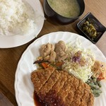 洋食コスギ - 料理写真:メンチカツ定食900円、コーヒー付き