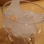 鮨処 竜敏 - 正真正銘の南極の氷