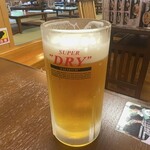 京王高尾山温泉 極楽湯 - ドリンク写真:生ビール(大)