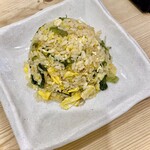 広島お好み焼き 鉄板焼き げんや - 広島菜と音戸ちりめんの焼飯