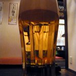 Ishibashiyaoki - まずは、こいつからですよね。仕事の後の生ビールは最高ですよね。みんなと乾杯～って。