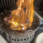 KASUMI - 料理写真:サムギョプサル脂がのり炎がすごいですね♪
