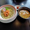 幸楽苑 - エビ味噌つけめん(熱盛) 890円、辛しにんにく 無料 ♪