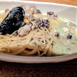 橙 - 料理写真:青じそクリームスープ！濃厚で美味しい