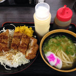 資さんうどん - ソースカツ丼、小うどん