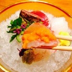 作一 - 鯛の雲丹巻き♪