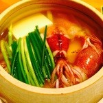 作一 - 煮物：ほたる烏賊とあさり♪生七味で～