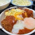 松屋 - 料理写真:チーズうまトマ超厚切リブロースかつ定食 1,390円