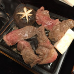 柏屋旅館 - 赤城牛ステーキが焼き上がりました！ 2015.05