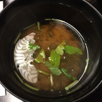 柏屋旅館 - あおさ海苔の赤だし　2015.05